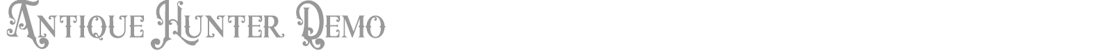 Antique Hunter font preview